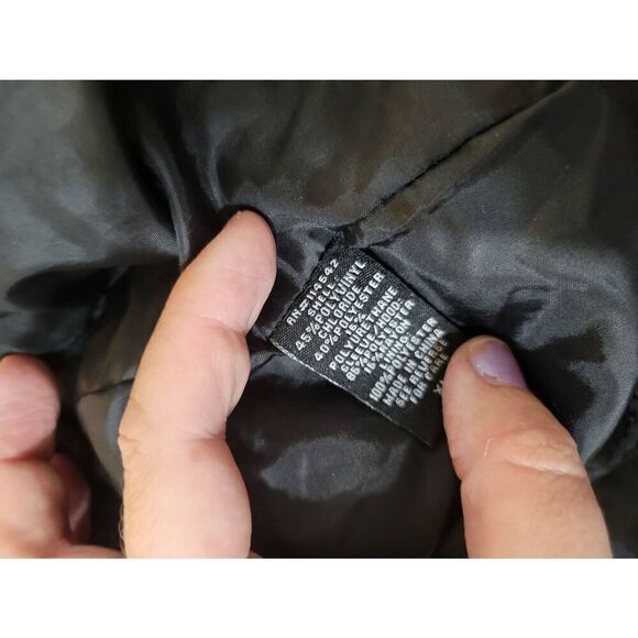 J2 Women's Black Faux Leather Jacket XL With Replacement Hood - Picture 6 of 7